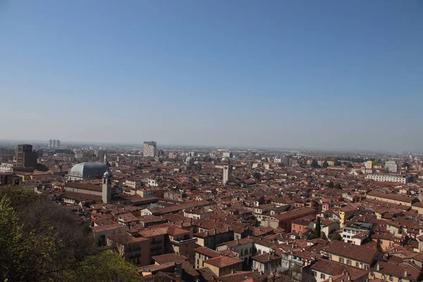 Vista Aérea Brescia Norte Italia — Foto de Stock