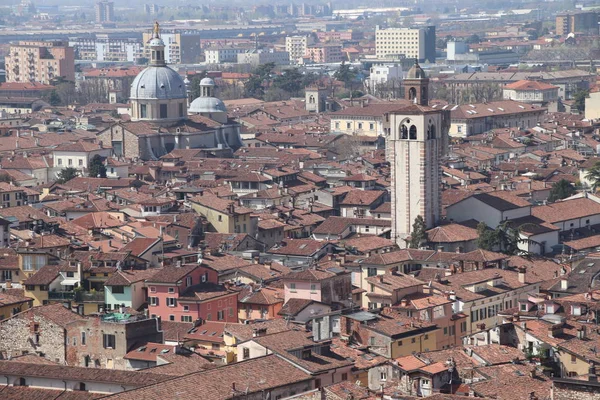 Letecký Pohled Brescia Severní Itálii — Stock fotografie