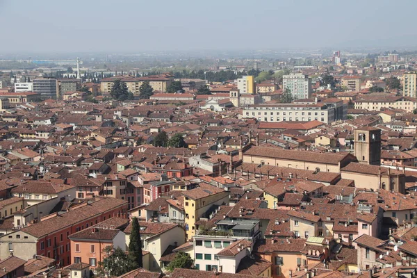 Вид Воздуха Брешию Севере Италии — стоковое фото