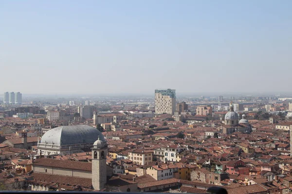 Вид Воздуха Брешию Севере Италии — стоковое фото