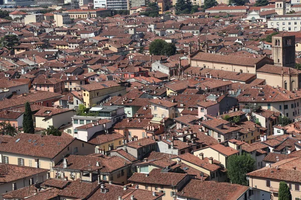 Vedere Aeriană Brescia Oraș Nordul Italiei — Fotografie, imagine de stoc