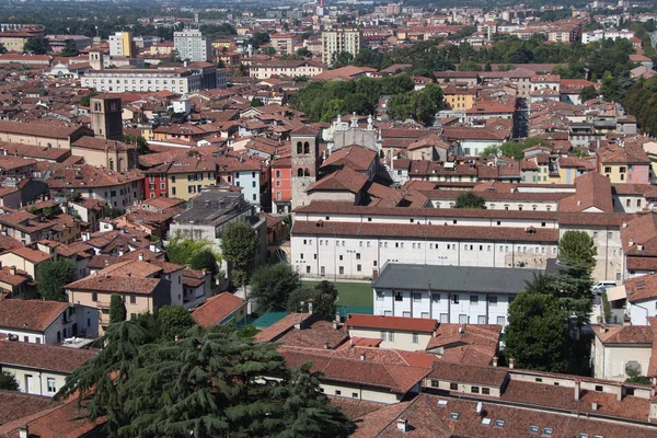 Aerial View Brescia City Northern Italy — Stock Photo, Image