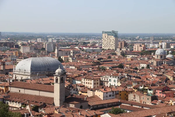 Luchtfoto Van Brescia Stad Noord Italië — Stockfoto