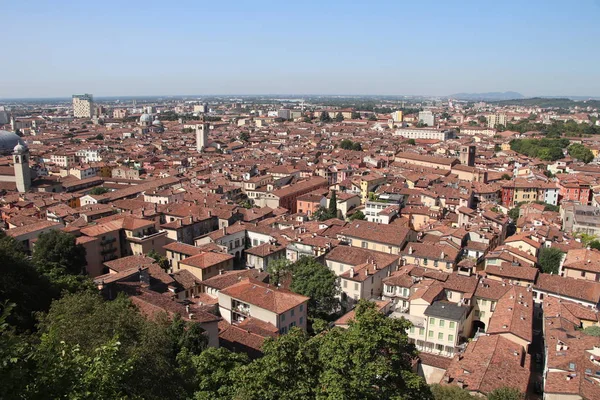 Letecký Pohled Brescia Město Severní Itálii — Stock fotografie