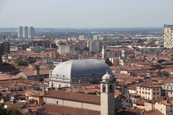 Flygfoto Över Brescia Stad Norra Italien — Stockfoto