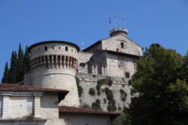 Antik kale Brescia, Kuzey İtalya'daki bir şehir
