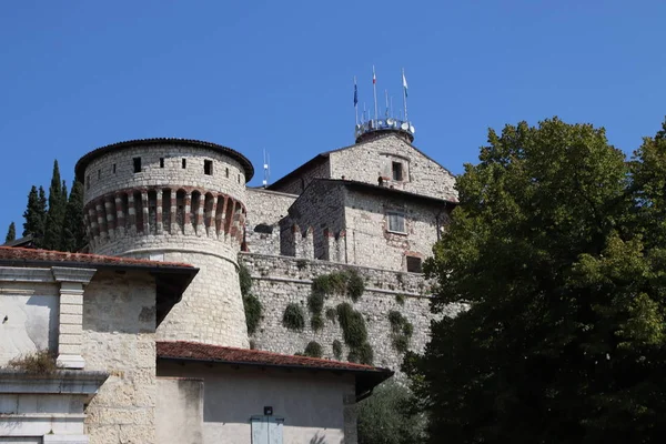 Antiguo Castillo Brescia Una Ciudad Norte Italia — Foto de Stock