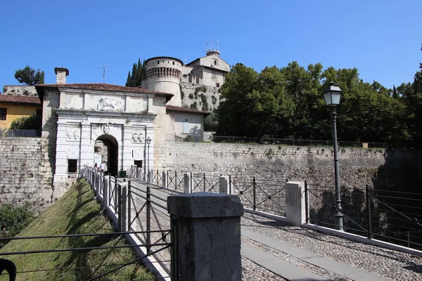 Antico Castello Brescia Città Del Nord Italia — Foto Stock