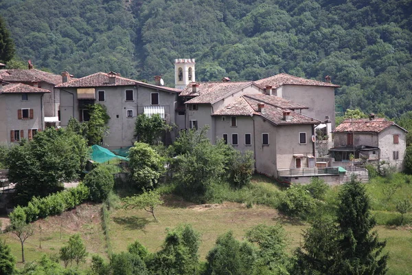 Pohled Malou Vesnici Costa Gargnano Horách Jezera Garda Severní Itálii — Stock fotografie