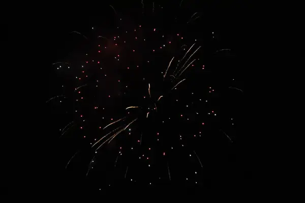 Tűzijátékok Ünneplés Évfordulóját Olaszországban — Stock Fotó