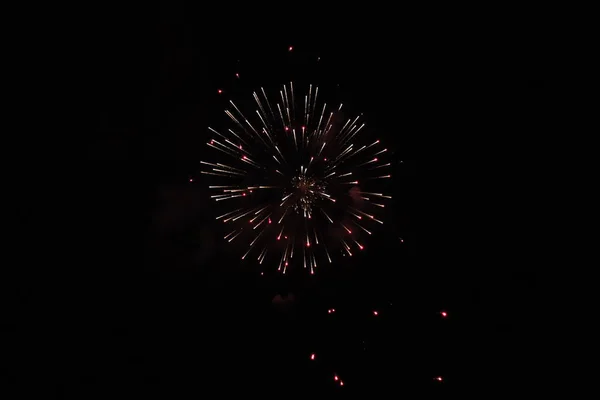 Fuegos Artificiales Para Celebrar Aniversario Italia —  Fotos de Stock