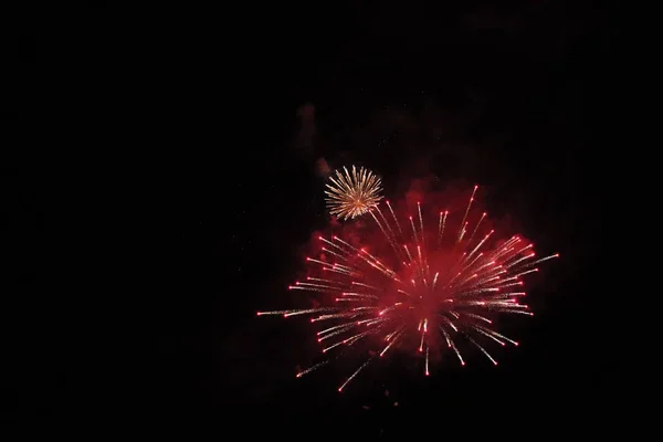 Fuegos Artificiales Para Celebrar Aniversario Italia —  Fotos de Stock