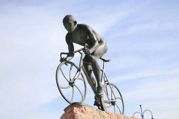 Cesenatico Cesena Italie Août 2109 Monument Dédié Cycliste Marco Pantani — Photo