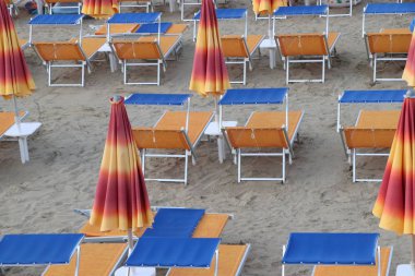 Gatteo plaj İtalya Adriyatik Denizi üzerinde