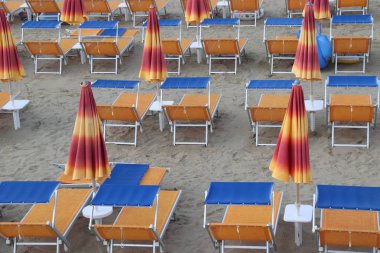 Gatteo plaj İtalya Adriyatik Denizi üzerinde