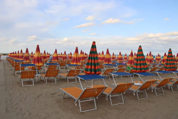 Spiaggia Gatteo Sul Mare Adriatico Italia — Foto Stock