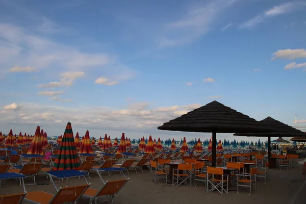 Spiaggia Gatteo Sul Mare Adriatico Italia — Foto Stock
