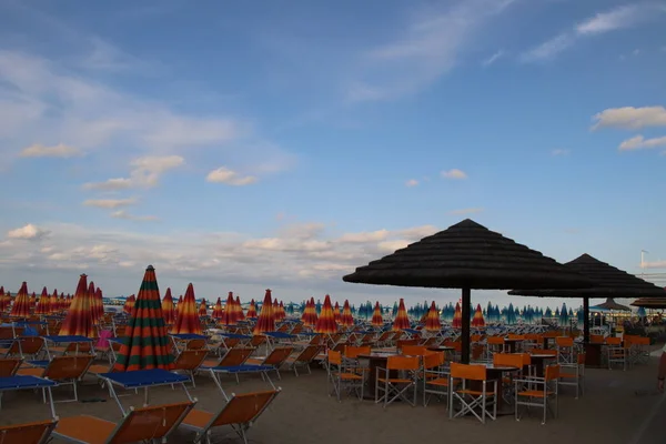 Gatteo Strand Aan Adriatische Zee Italië — Stockfoto