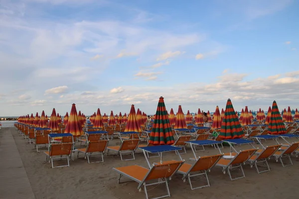 Spiaggia Gatteo Sul Mare Adriatico Italia — Foto Stock