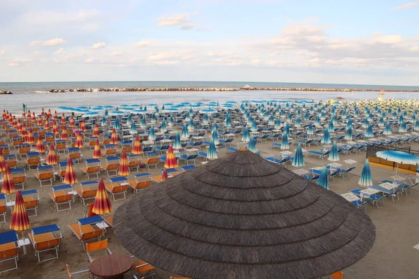 Gatteo Strand Aan Adriatische Zee Italië — Stockfoto