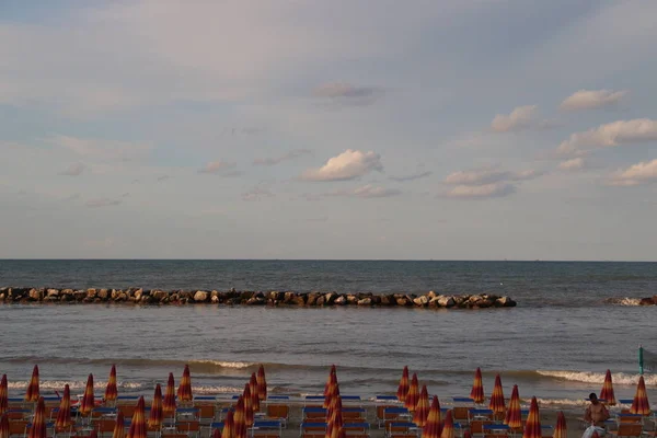 Strand Gatteo Adriatischen Meer Italien — Stockfoto