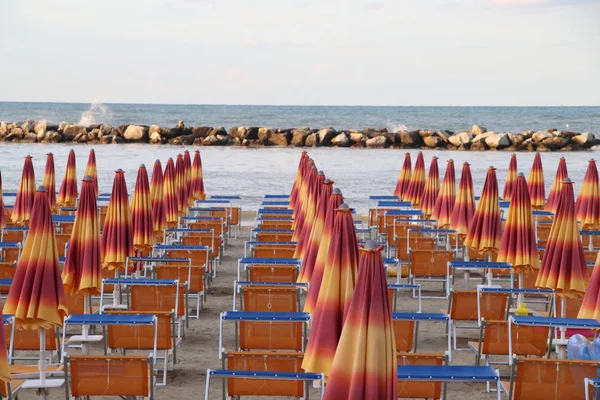 Gatteo Strand Aan Adriatische Zee Italië — Stockfoto