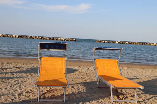 Strand Gatteo Adriatischen Meer Italien — Stockfoto