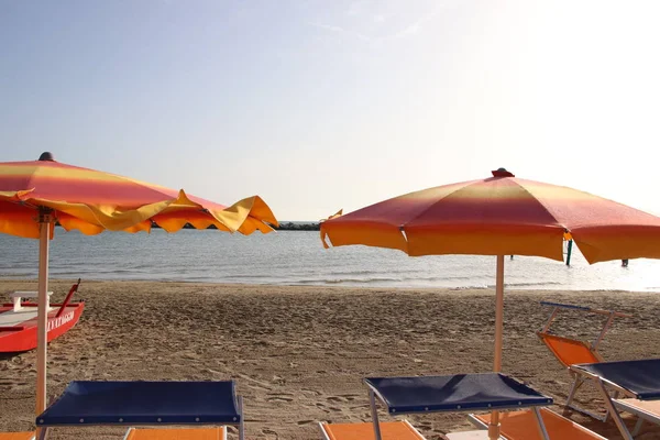 Strand Gatteo Adriatischen Meer Italien — Stockfoto