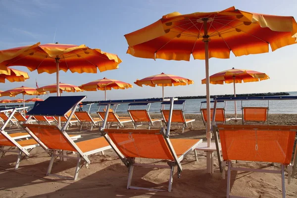 Gatteo Strand Aan Adriatische Zee Italië — Stockfoto
