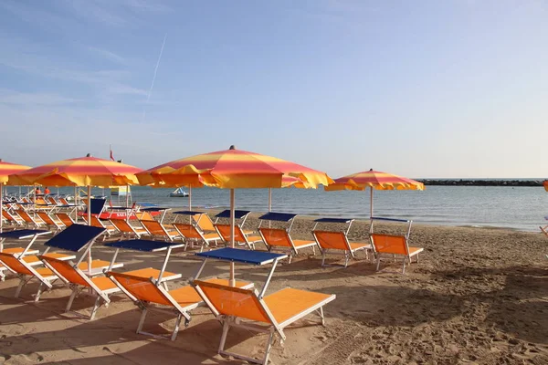 Strand Gatteo Adriatischen Meer Italien — Stockfoto