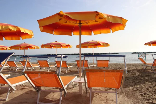 Strand Gatteo Adriatischen Meer Italien — Stockfoto