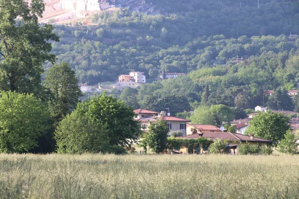 Vista Pequeña Ciudad Botticino Norte Italia —  Fotos de Stock