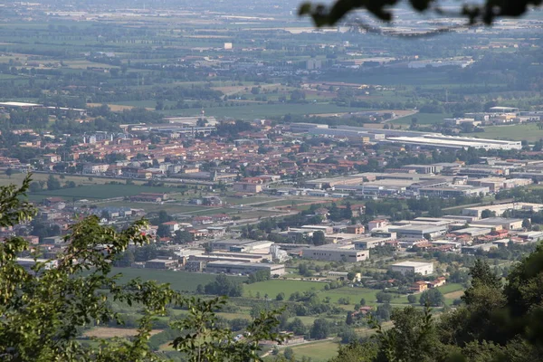 Vista Brescia Una Ciudad Norte Italia Desde Montaña —  Fotos de Stock