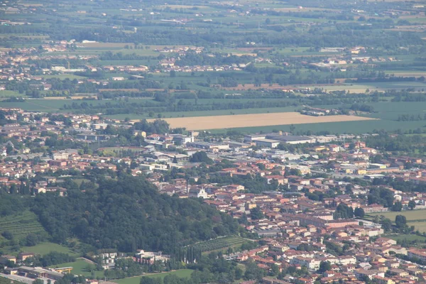 Vista Brescia Una Ciudad Norte Italia Desde Montaña —  Fotos de Stock