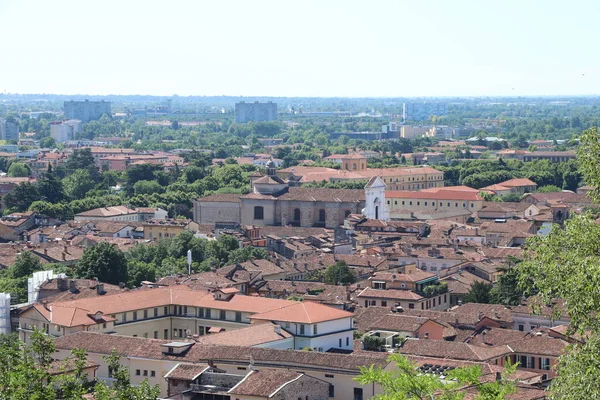 Vue Aérienne Brescia Ville Nord Italie — Photo