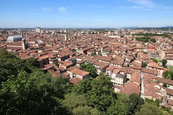 Letecký Pohled Brescia Město Severní Itálii — Stock fotografie