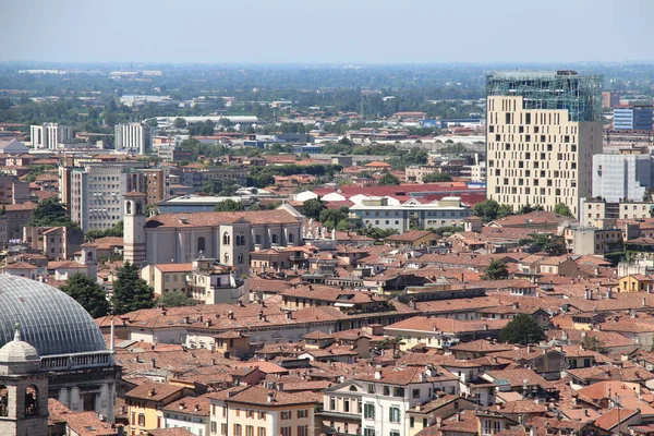 Widok Lotu Ptaka Brescia Miasto Północnych Włoszech — Zdjęcie stockowe