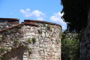 Antik kale Brescia, Kuzey İtalya'daki bir şehir