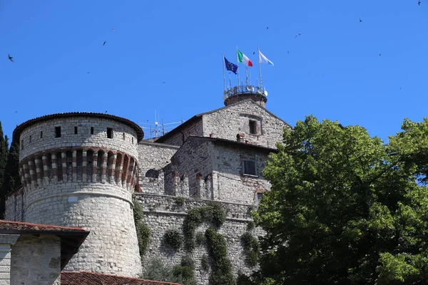 Antiguo Castillo Brescia Una Ciudad Norte Italia — Foto de Stock