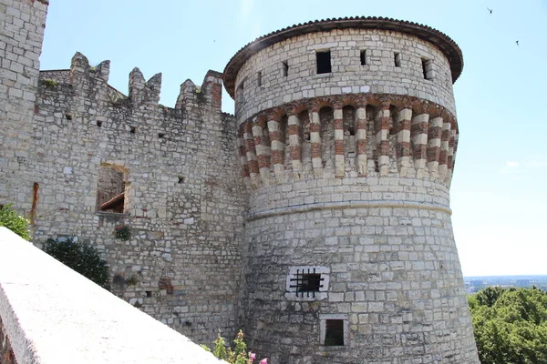 ブレシア イタリア北部の都市の古代の城 — ストック写真
