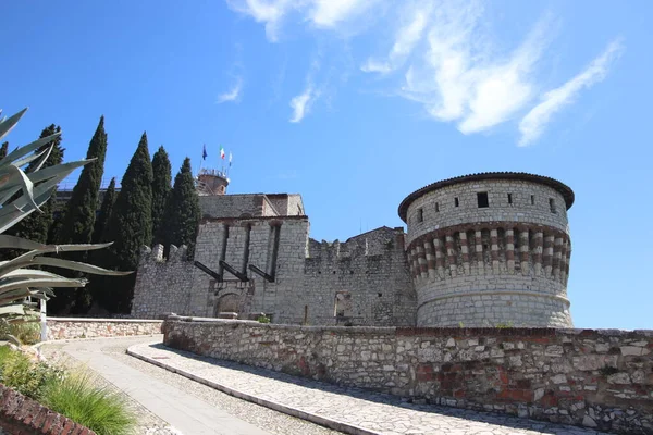 Antico Castello Brescia Città Del Nord Italia — Foto Stock