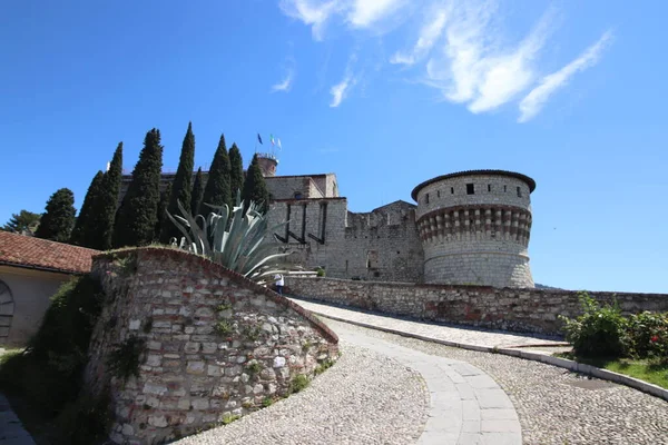 Antico Castello Brescia Una Città Nel Nord Italia — Zdjęcie stockowe