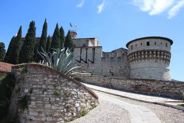 Antico Castello Brescia Una Città Nel Nord Italia — Zdjęcie stockowe