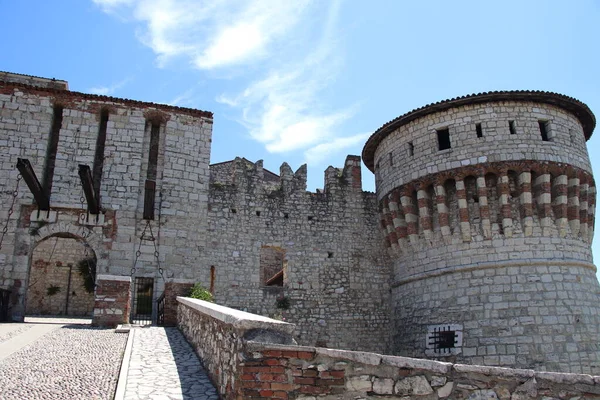 Antico Castello Brescia Una Città Nel Nord Italia — Zdjęcie stockowe