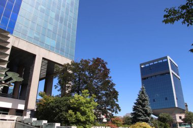 Kuzey İtalya 'daki Brescia' da modern mimari