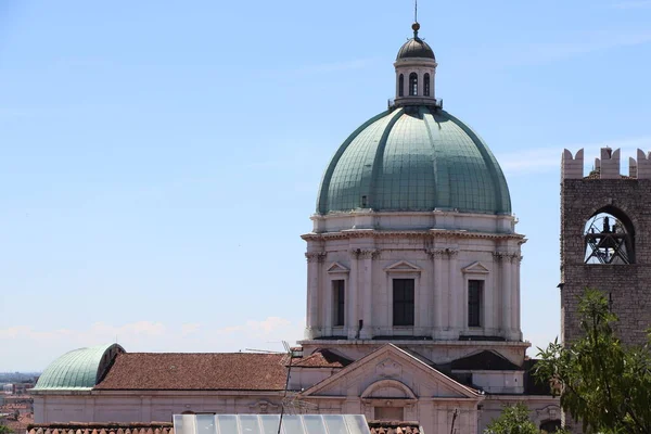 Koepel Van Kathedraal Van Brescia Noord Italië — Stockfoto