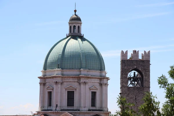 Koepel Van Kathedraal Van Brescia Noord Italië — Stockfoto