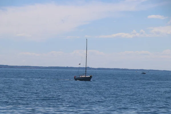 Vista Del Lago Garda Norte Italia — Foto de Stock