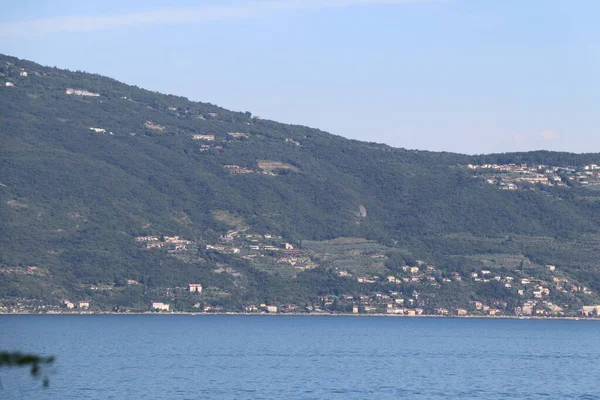 Vista Del Lago Garda Norte Italia — Foto de Stock