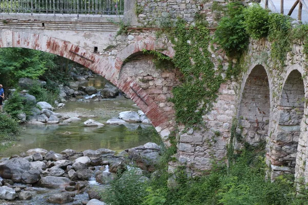 Detalle Puente Histórico Sur Italia Europa — Foto de Stock